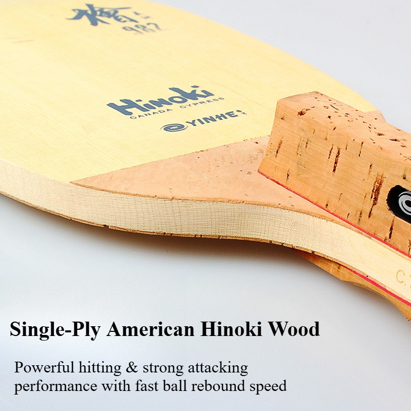 YINHE 982 1-Ply Solid Hinoki T - Table Tennis Japanese ulasan dan harga