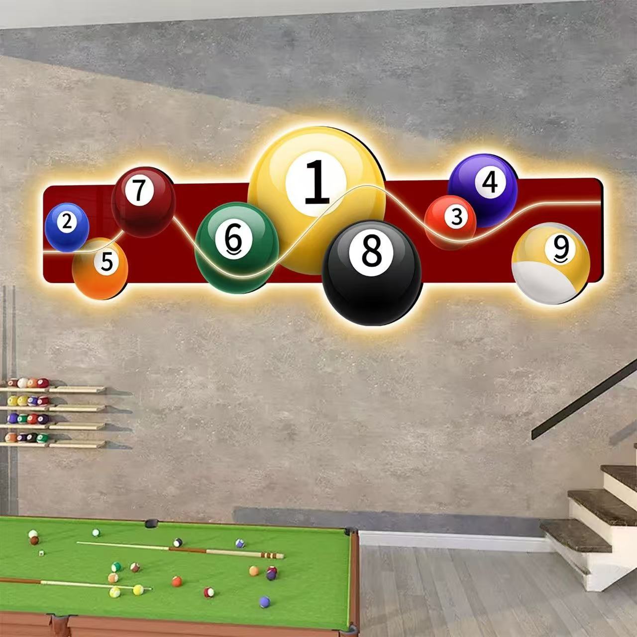 Billiards Hall Decoration Pain - Table Tennis No 1 ulasan dan harga