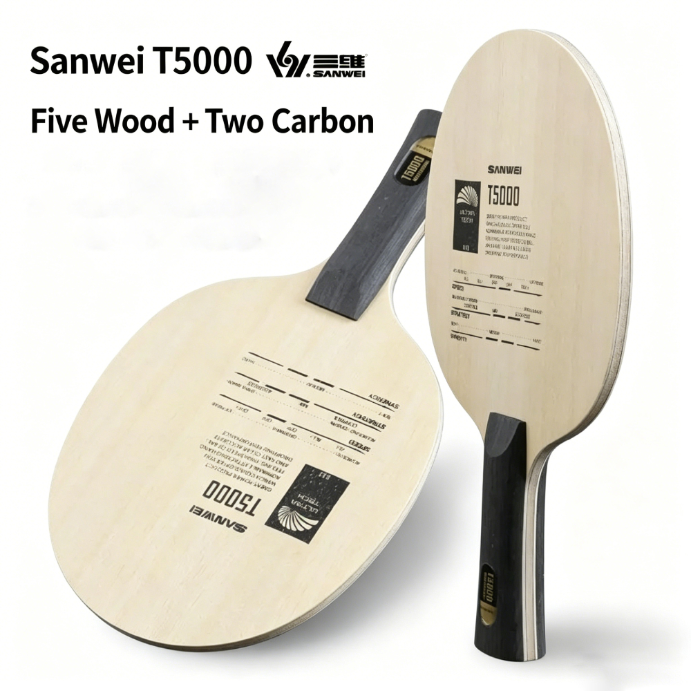 Original SANWEI T5000 5 Wood A - Stiga Carbon Blade ulasan dan harga