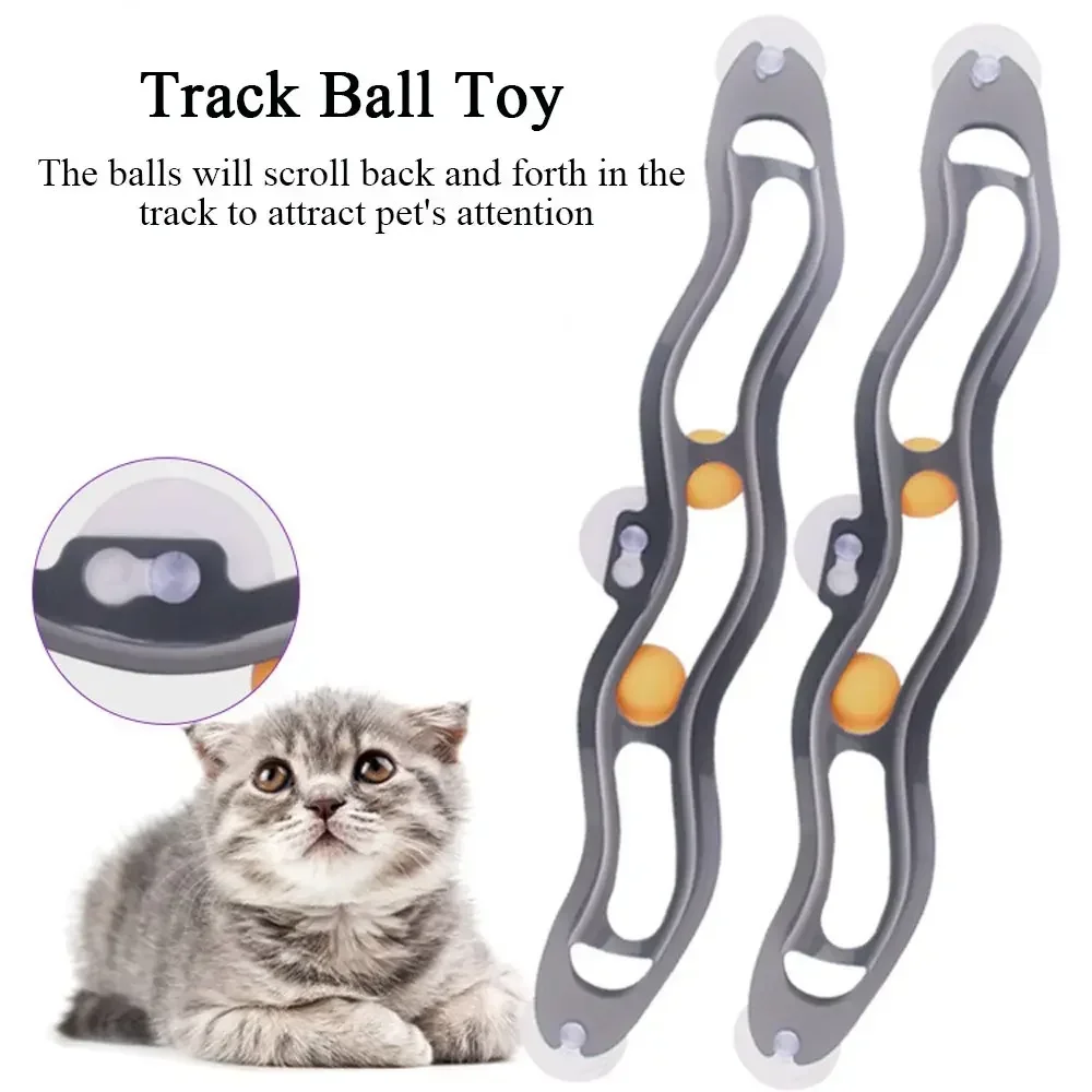 New Track Cat Toy Plastic Suck - Table Tennis Ball ulasan dan harga