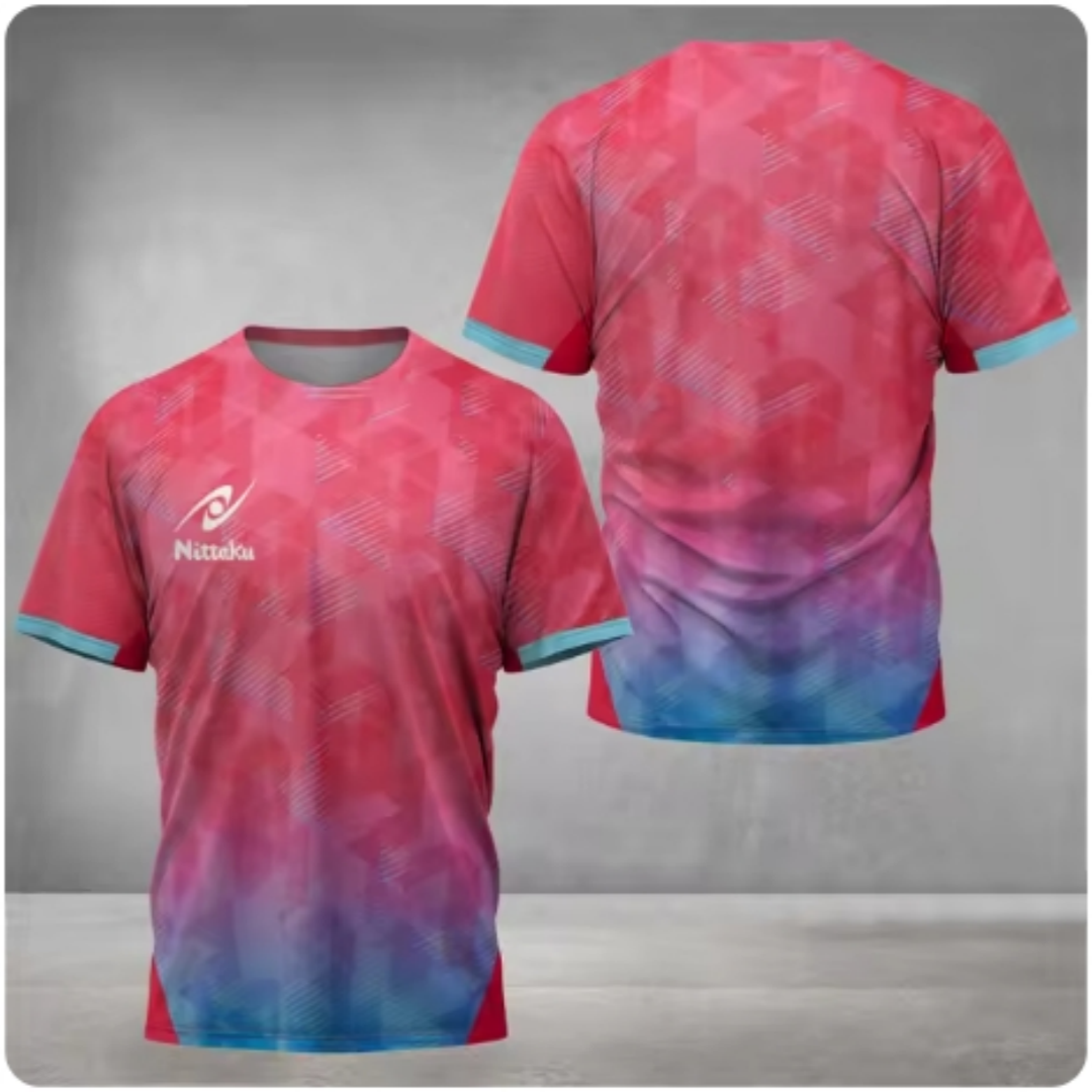 Nittaku Table Tennis T-shirt V - Table Tennis Japanese ulasan dan harga