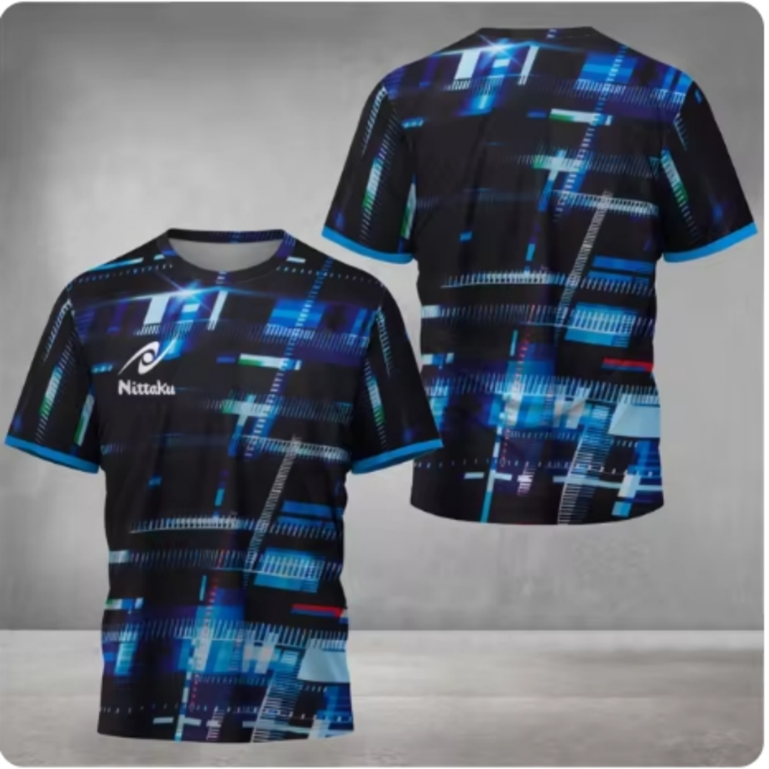 Nittaku Table Tennis T-shirt V - Table Tennis Japanese ulasan dan harga