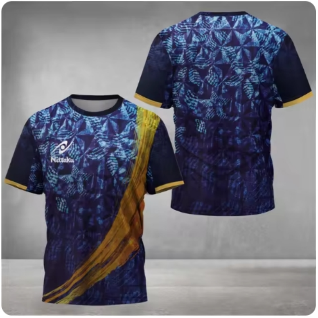 Nittaku Table Tennis T-shirt V - Table Tennis Japanese ulasan dan harga