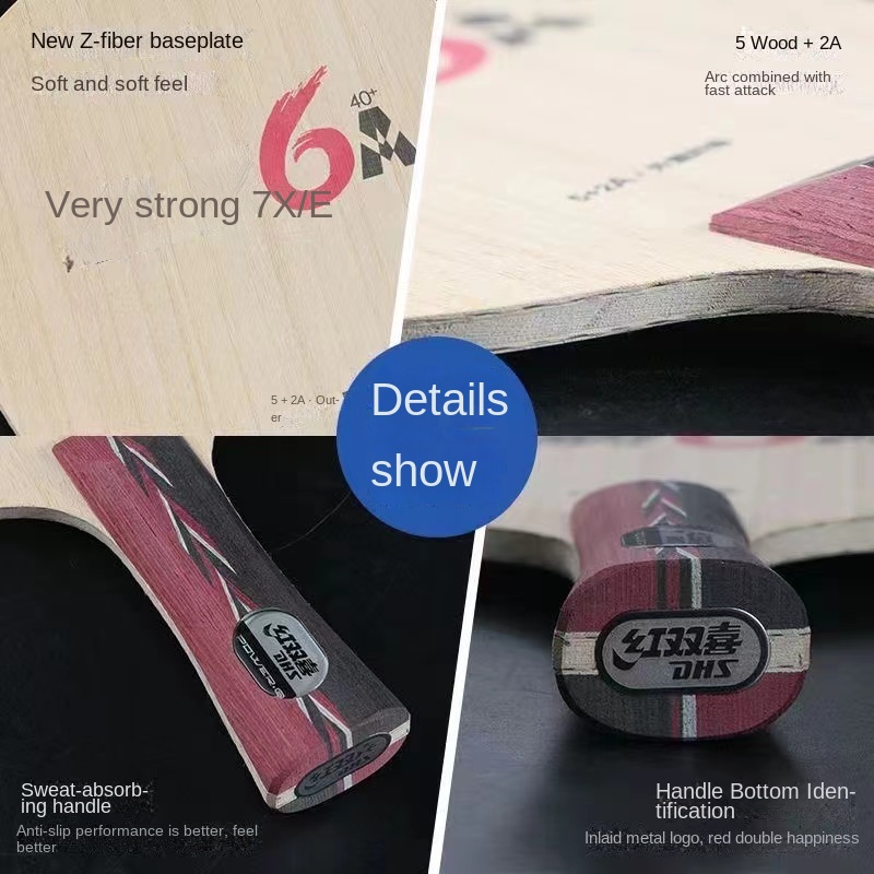 Original DHS PG 6A/6X Table Te - Stiga Carbon Blade ulasan dan harga