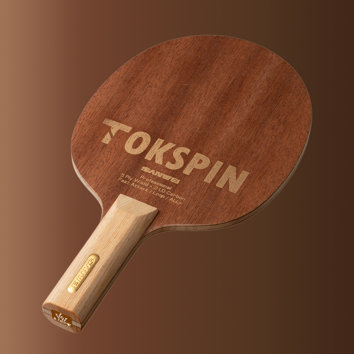 SANWEI TOKSPIN Sapele Carbon T - Table Tennis Custom Bat ulasan dan harga