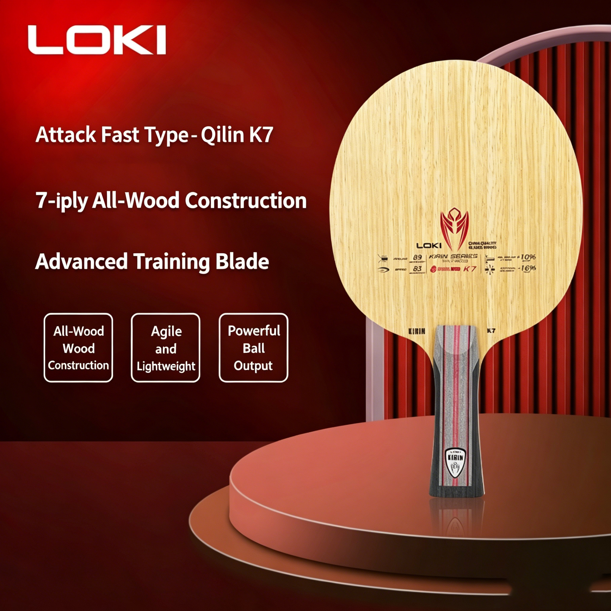 LOKI KIRIN Series Table Tennis - Table Tennis Loki ulasan dan harga